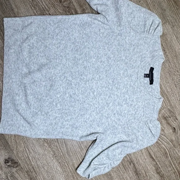 White House Black Market Light Gray Sweater - Picture 2 of 5